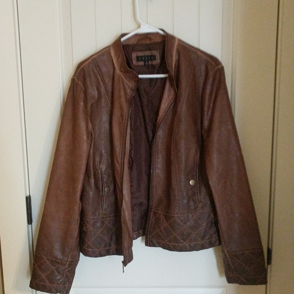 Faux leather jacket